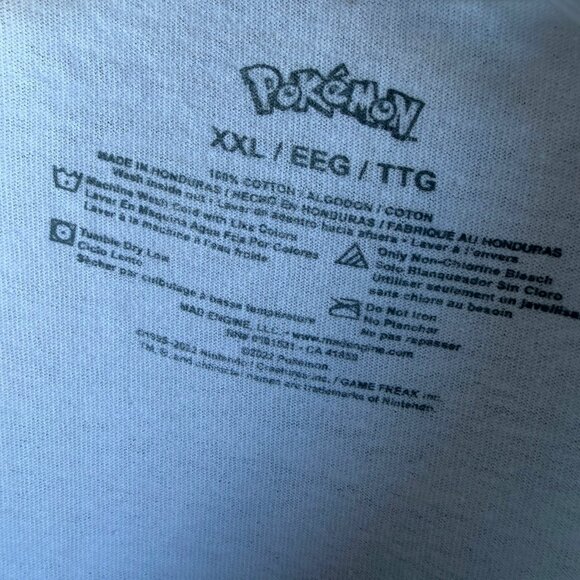 Pokemon Short Sleeve Crew Neck "Gotta Catch 'Em All !" Cotton T-Shirt Size XXL. - Picture 3 of 7
